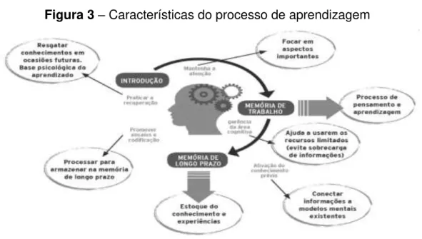 Figura 3  –  Características do processo de aprendizagem 