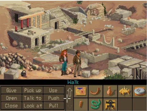 Figure 3 – Point-and-click game: Indiana Jones and the Fate of Atlantis 1 