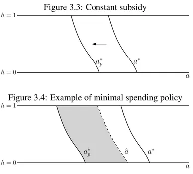 Figure 3.4: Example of minimal spending policy