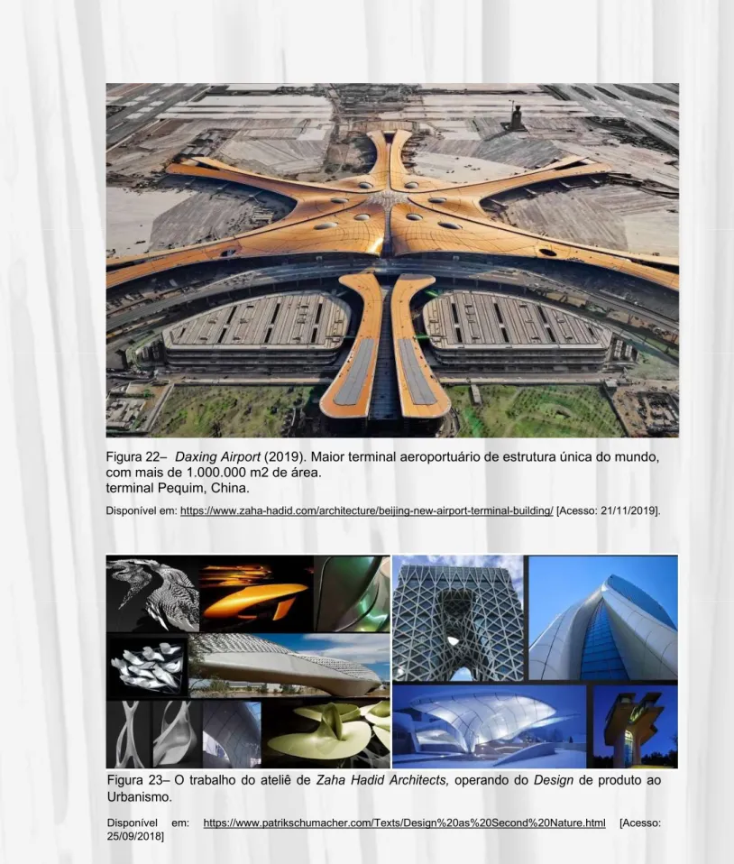 Figura  23–  O  trabalho  do  ateliê  de Zaha  Hadid  Architects,  operando  do  Design  de  produto  ao  Urbanismo