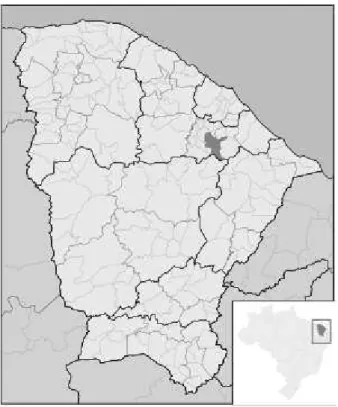 Figura 1. Localização do município de Aracoiaba/CE. Fonte: IPECE 