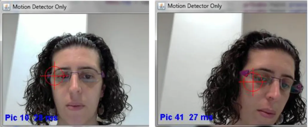Figure 3.1 Detection of movement on pictures with seconds of difference 