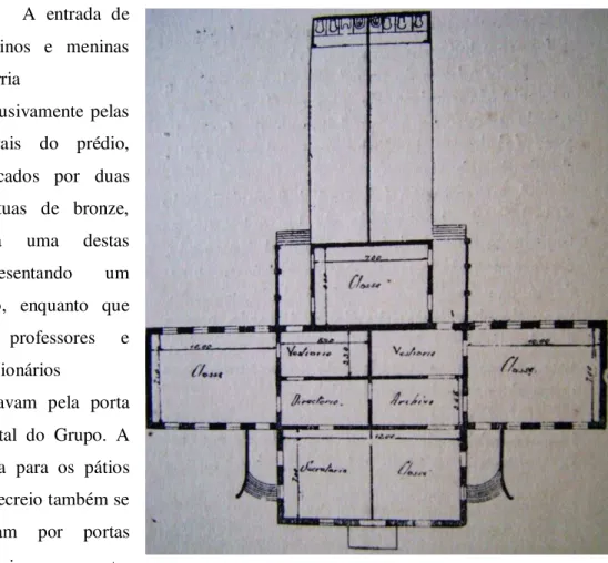 Fig. 2. Planta baixa do prédio escolar Augusto Severo. 