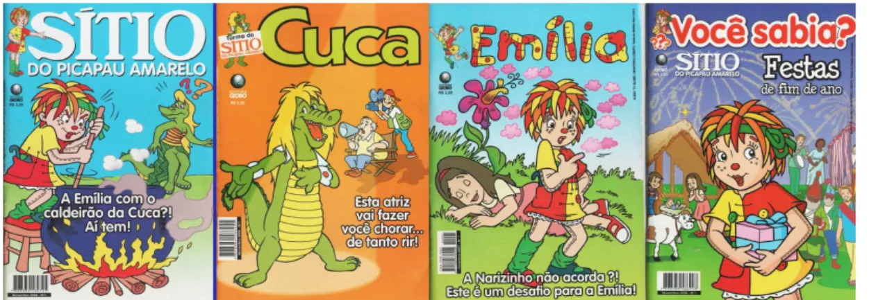 Figura 18  – Revistas do Sítio produzidas entre 2006 e 2007. 