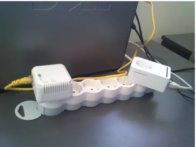 Figure 2.3: Practical example of a simple powerline network.