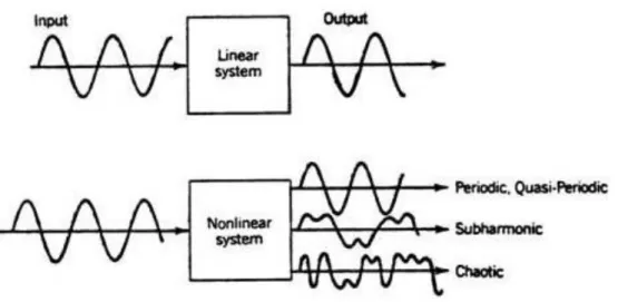 Figura 1: Sistemas caóticos e a não linearidade. Fonte: Kato &amp; Bellini, 2010.  