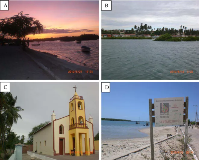 Figura 2: Comunidades pesqueiras inseridas nos limites da Reserva Desenvolvimento  Sustentável  Ponta  do  Tubarão