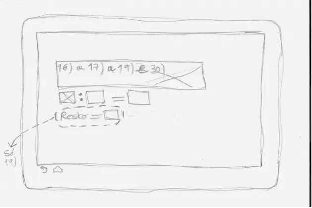 Figura 7 Wireframe dum exercício com introdução de texto de resposta 