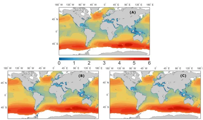 Fig.  1  displays  the  annual   means  for  ERA-Interim  and  the  two  present  climate  datasets