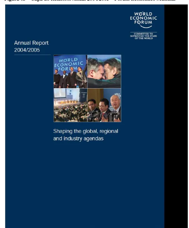 Figura 05 – Capa do Relatório Anual 2004/2005 – Fórum Econômico Mundial