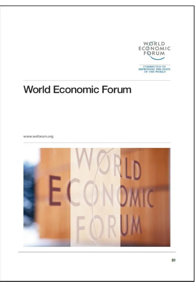 Figura 07  –  Capa da Brochura Institucional do Fórum Econômico Mundial 