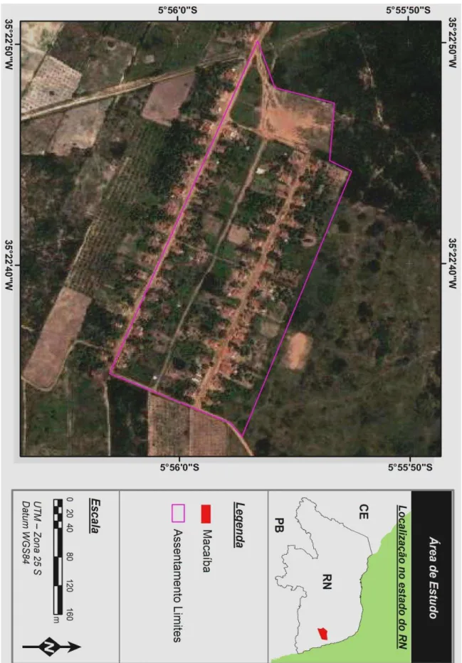 Figura 1. Mapa de localização do Assentamento Rural Eldorado do Carajás no Município de 