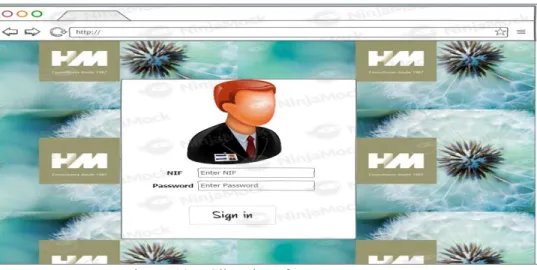 Figure 18 – Client interface_Log In 