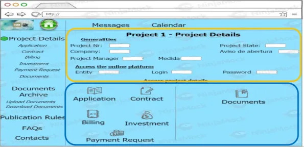 Figure 20 – Client interface_Project Details  