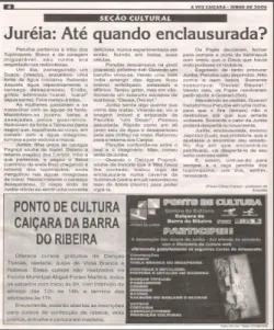 Foto  7:  Página  do  jornal  Voz  Caiçara. 