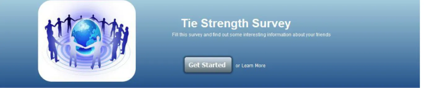 Figure 3  – Survey’s s tart page with a short description of the study. 