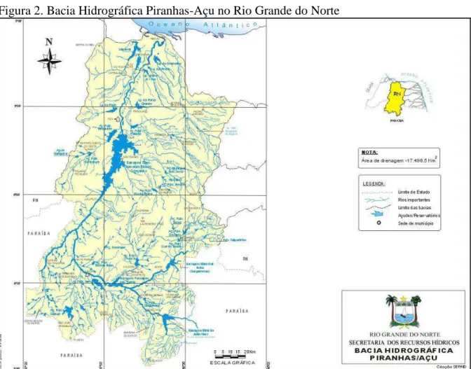 Figura 2. Bacia Hidrográfica Piranhas-Açu no Rio Grande do Norte 