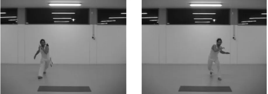 Figura 4 – Momento de corte inicial e final, respectivamente, do filme 1. 
