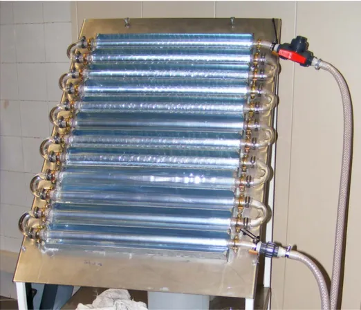 FIGURA 3.7 – Fotorreator solar empregado na planta piloto de fluxo. 
