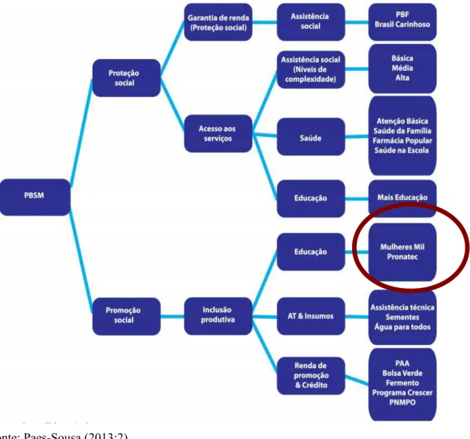 Figura 4: Programas do Plano Brasil Sem Miséria nos eixos de proteção e promoção social