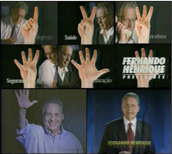 Figura 17 -  Programa Fernando Henrique Cardoso 03/08/1994. Tempo: 00’01” – 01’11”