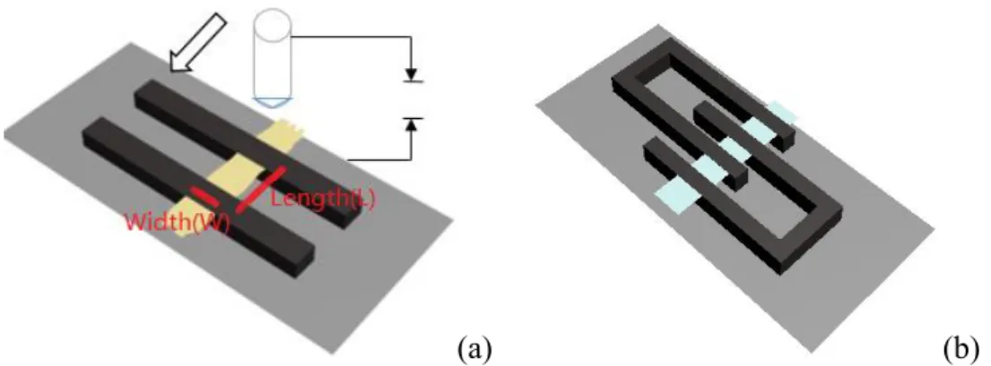 Fig. 18: (a) and (b) 3D modeling photos in different geometric structure of PVDF electroactuator