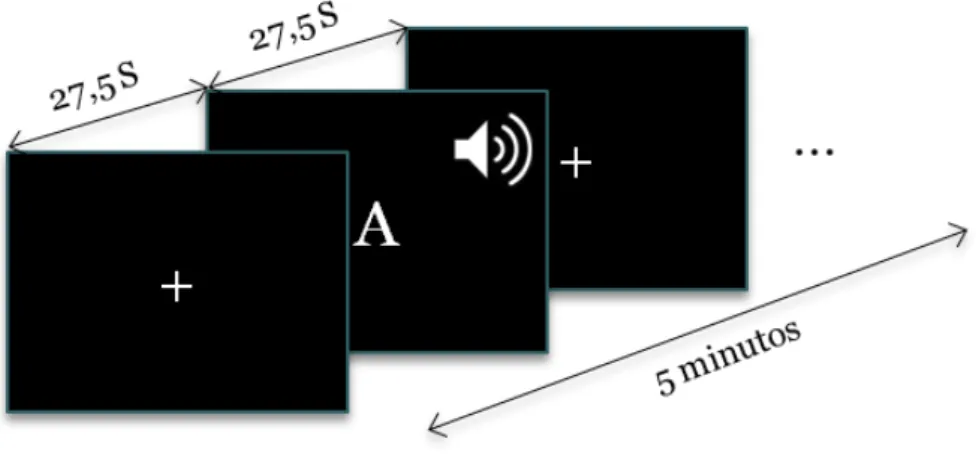 Figura 8  – Protocolo de fluência verbal utilizado para a aquisição dos dados. 