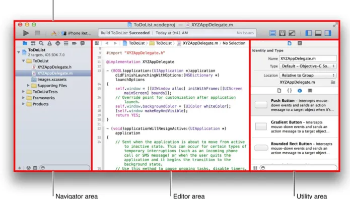 Figure 3.17 - XCode Overview [33] 