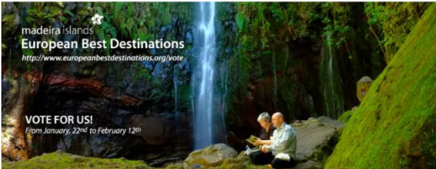 Figura 15 - Apelo ao voto pela Madeira como melhor destino Turístico   (www.visitmadeira.pt)