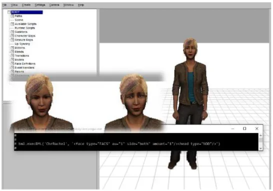 Figura 4.9: Rachel a abanar a cabe¸ca e levantar as sobrancelhas.