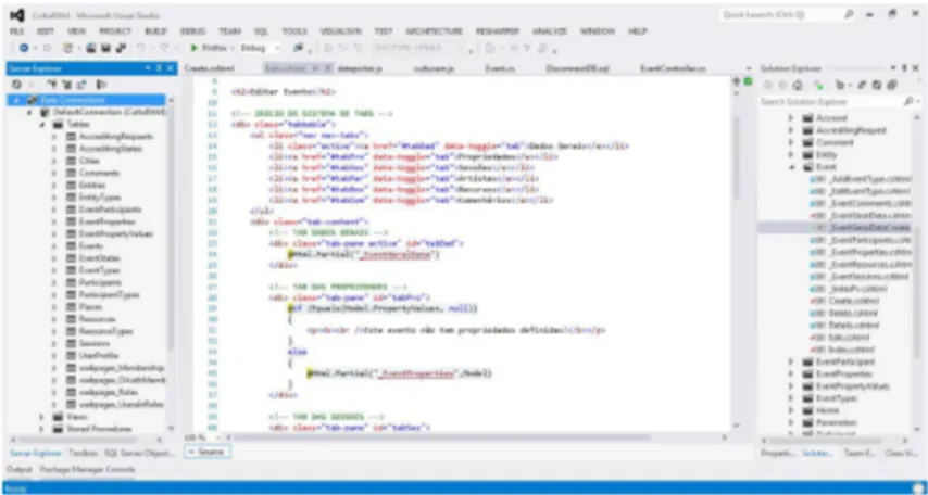 Figura 14: Ambiente gráfico do Microsoft Visual Studio Ultimate 2012 