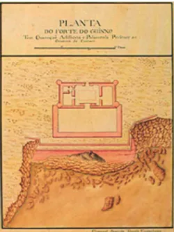 Figure 2 – Forte do Guincho, drawn by Chapuzet in  1798 (DSFOM)