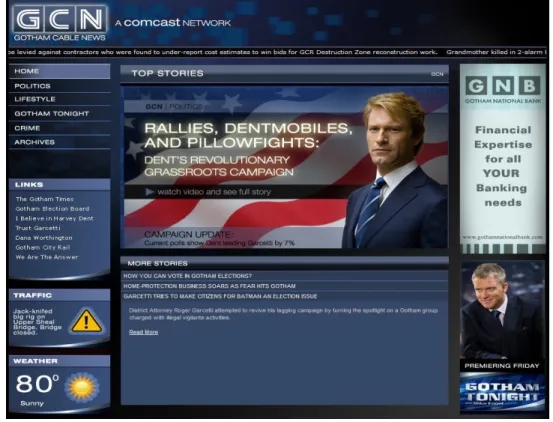 Figura 5 – site do canal Gotham Cable News.