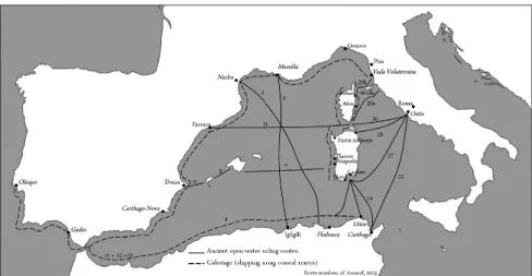 Figure 10 – Ancient sailing routes.