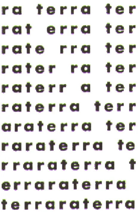 Figura 5 – Poesia Terra, de Décio Pignatari (1956). 