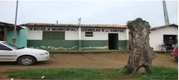 Figura 12 - Escola Municipal Leovigildo Ribeiro dos Santos locus da pesquisa  Fonte: SANTOS (2011) 
