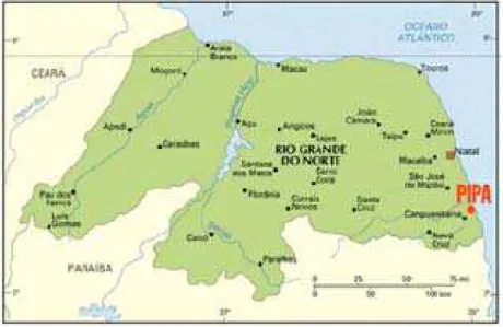 Figura 05: Localização de Pipa no Rio Grande do Norte.