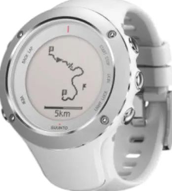 Figure 8 - The Suunto Ambit2 [8] watch and a view of Movescount.com