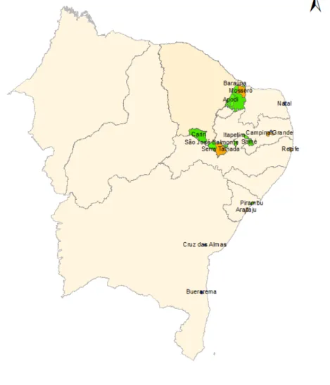 Figura 3  –  Mapa da região Nordeste 