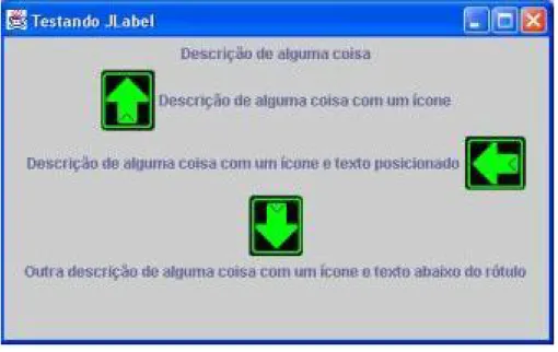 Figura 4.1: Interface do exemplo que usa JLabel