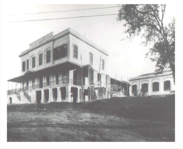 Foto 2.3 Construção da Fachada do Asilo (1903)  Fonte: Museu da Santa Casa de Misericórdia de São Paulo 