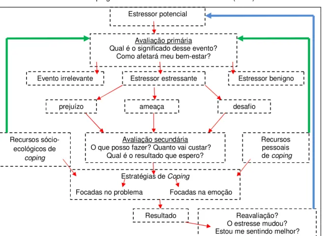 FIGURA 1.0. Modelo de Coping de acordo com Lazarus &amp; Folkman (1984) 