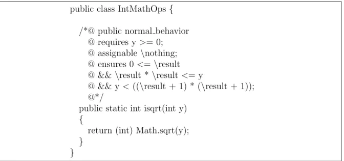 Figure 3.3. JML annotation (from [51]).