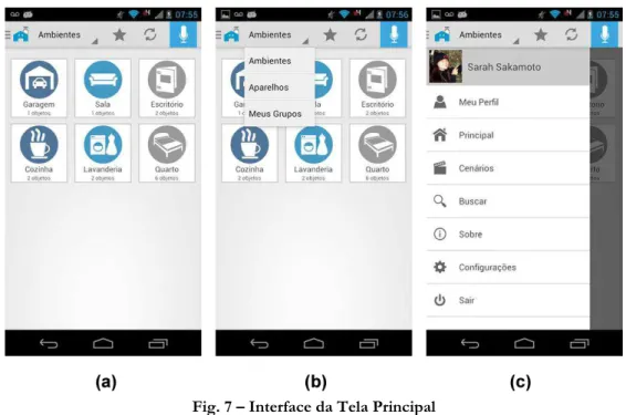 Fig. 7 – Interface da Tela Principal 