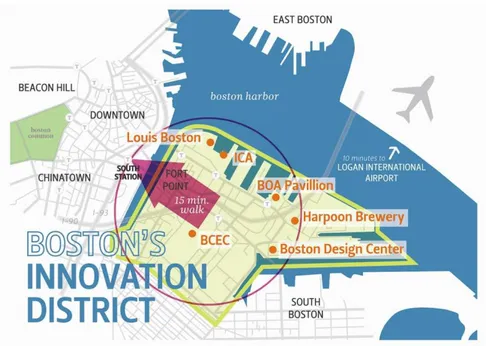 Figure 7. Boston’s Innovation District. Source Image: massachusettsinnovation.com. 