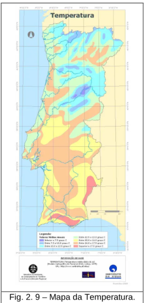 Fig. 2. 9 – Mapa da Temperatura. 