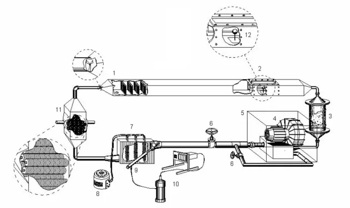 Figura 5.2: Esquema da unidade de secagem utilizada para a condução dos experimentos (CASSANDRE  et al., 2001)