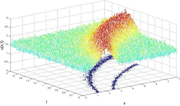 Figura 1: Computational integration of equation (1) by the proposed method.