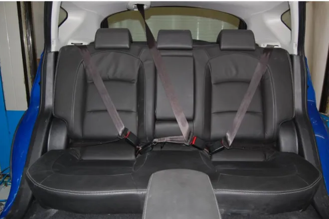 Figure 13: Second row middle seat’s seat belt fixation concept from Nissan Qashqai. 