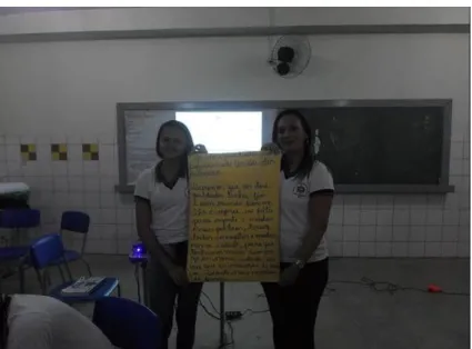 Foto 2 - Produção de texto.  
